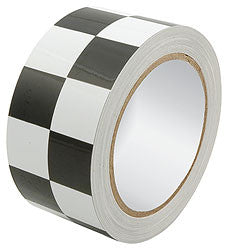 Racers Tape 2" x 45' Checkered Black/White