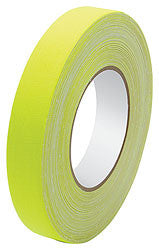 Gaffer's Tape 1" x 150, Fluorescent Yellow
