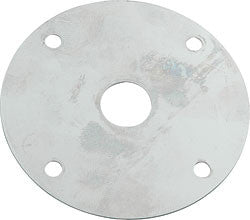 Steel Scuff Plates With 1/2" Hole, .0165" Thick, 2-1/2" O.D., Chrome