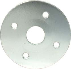 Aluminum Scuff Plates With 3/8" Hole, .0375" Thick, 1-1/2" O.D.