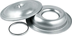 14" Offset Base Aluminum Air Cleaner Kit With 1/2" Spacer, Plain