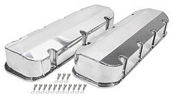 BB Chevy Fabricated Aluminum Valve Covers without Holes