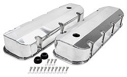 BB Chevy Fabricated Aluminum Valve Covers with Holes