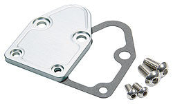 SB Chevy Fuel Pump Block-Off Plate Clear
