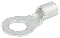 Non-Insulated Ring Terminals,1/4" Hole, 12-10 Gauge