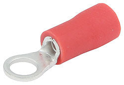 Vinyl Insulated Ring Terminals, #6 Hole, 22-18 Gauge