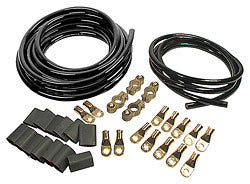 Battery Cable Kit 2 Gauge 2 Batteries, All Black Cables