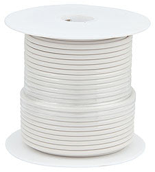 Primary Wire, White, 100' Spool, 20AWG