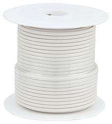 Primary Wire, White, 100' Spool, 14AWG